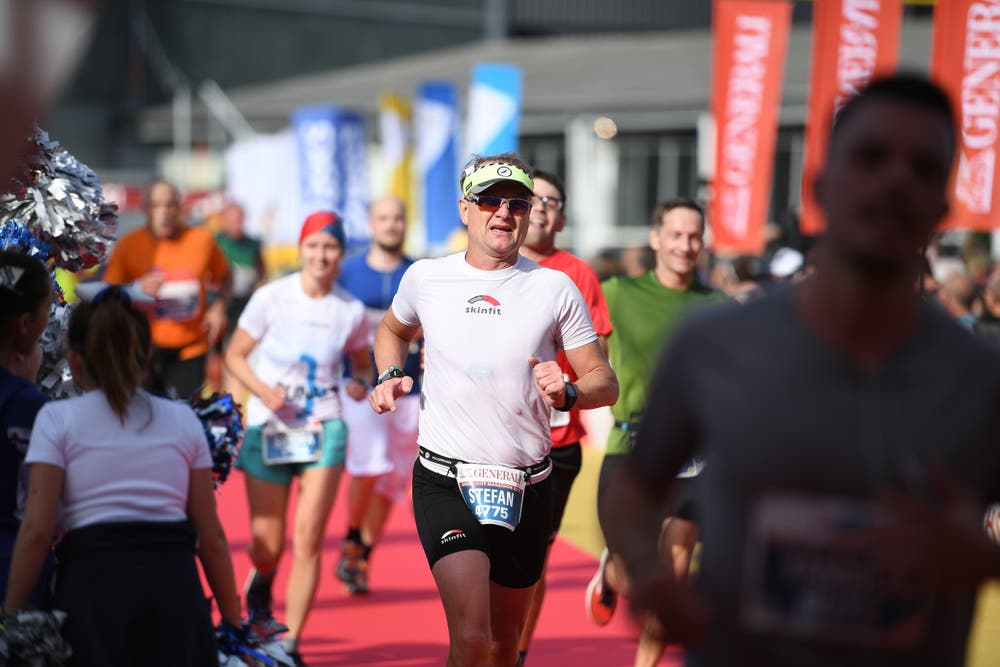 Zieleinlauf beim Verkehrshaus. (Bild: Corinne Glanzmann, Luzern, 27. Oktober 2019)