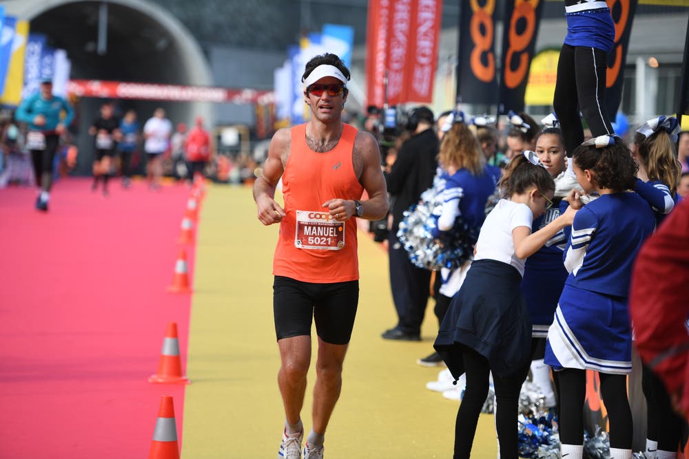 Zieleinlauf beim Verkehrshaus. (Bild: Corinne Glanzmann, Luzern, 27. Oktober 2019)