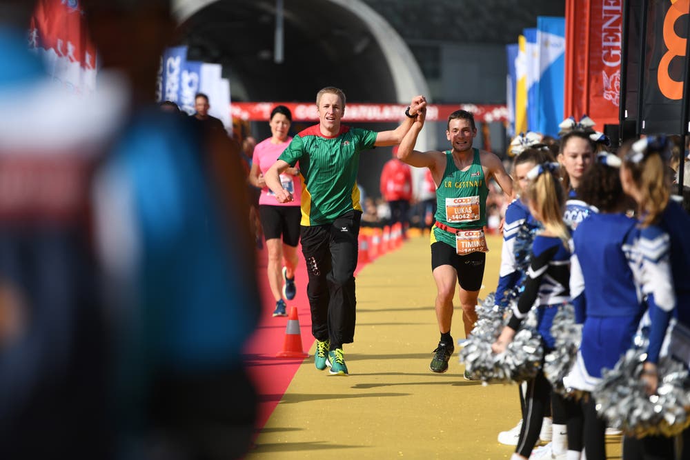 Zieleinlauf beim Verkehrshaus. (Bild: Corinne Glanzmann, Luzern, 27. Oktober 2019)
