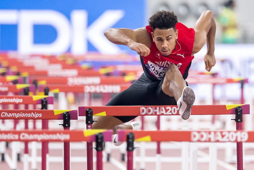 Die tolle WM von Youngster Jason Joseph endet im Halbfinal über 110 Meter Hürden - und mit dem 13. Gesamtrang. (Bild: Keystone)
