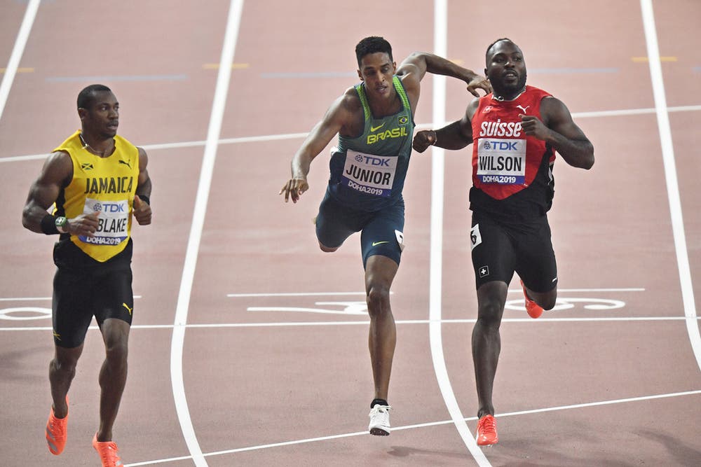 Über 200 Meter läuft es dem Basler besser, er qualifiziert sich für den Halbfinal. Dort muss er dann allerdings verletzungsbedingt passen. (Bild: Keystone)