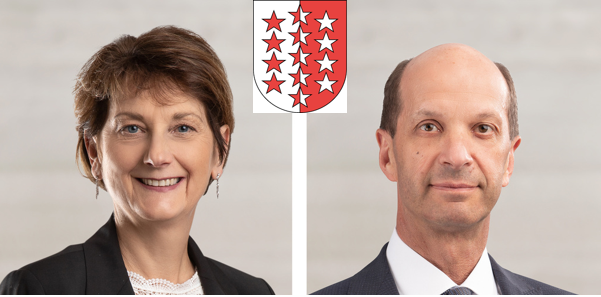 WallisBeat Rieder (CVP, 52'355 Stimmen)Marianne Maret (CVP, 48'402 Stimmen)