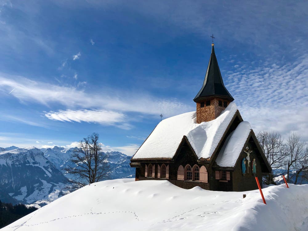 Pilgerkappelle auf der Haggenegg SZ. (Bild: Markus Brülhart, Haggenegg, 9. Februar 2019)