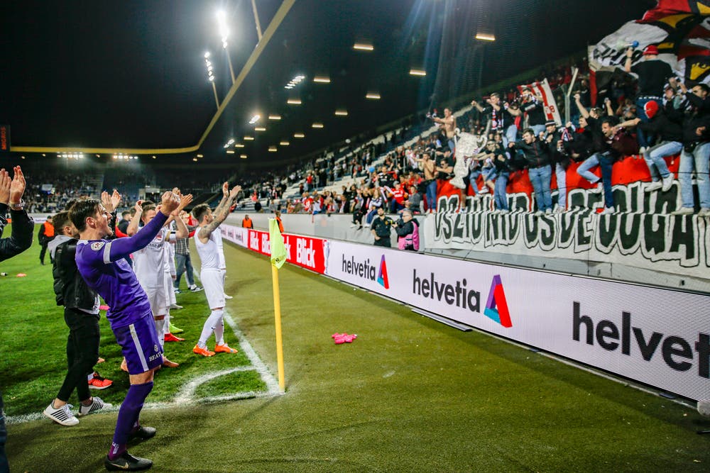 Der FC Thun steht zum zweiten Mal in seiner Klubgeschichte im Schweizer Cupfinal. (Bild: Claudio Thoma / Freshfocus, Luzern, 23. April 2019)