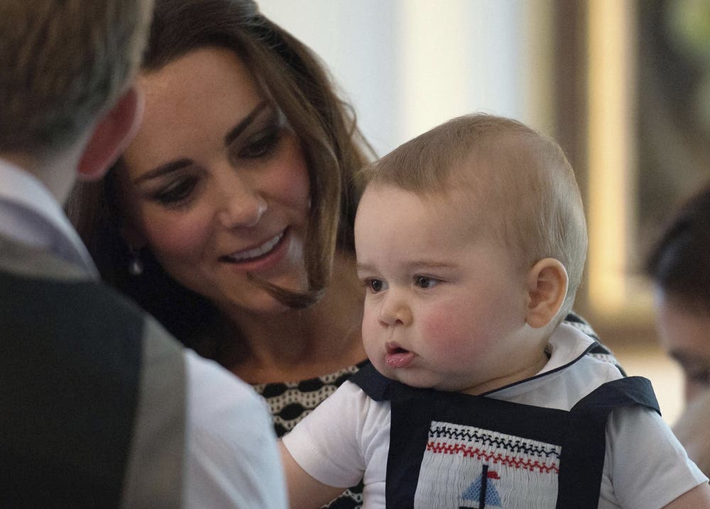 Ein Wonneproppen: Prinz George im Jahr 2014. (Bild: AP Photo/Marty Melville, Pool)