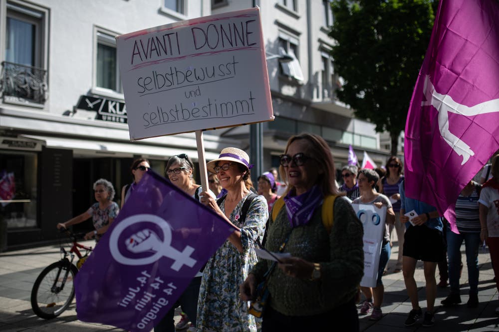 Frauenstreik in Wil. (Bild: Benjamin Manser)