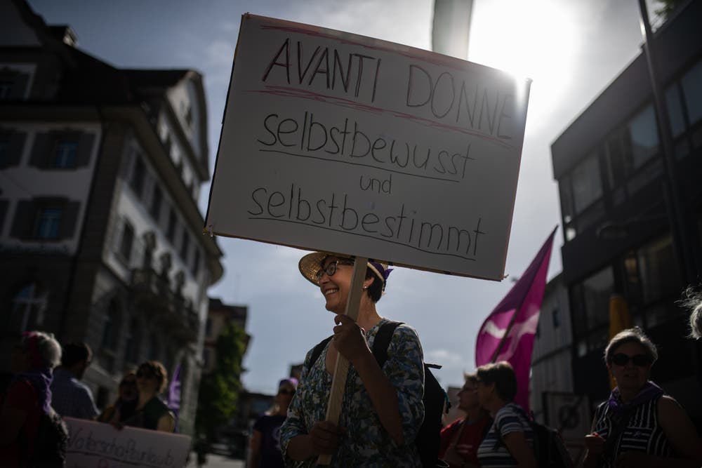 Frauenstreik in Wil. (Bild: Benjamin Manser)