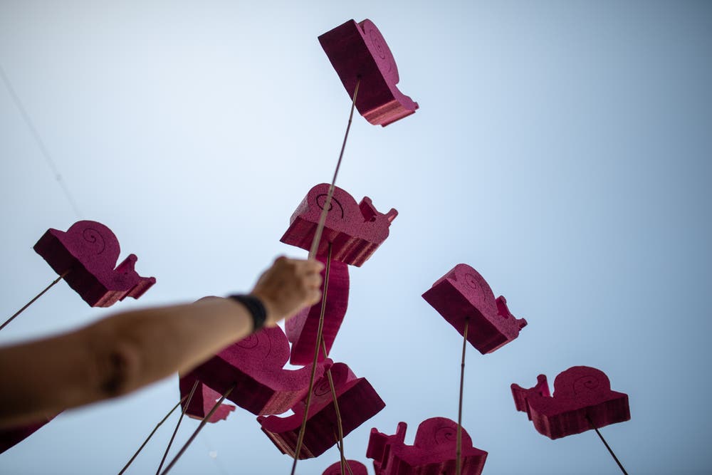 Frauenstreik in St.Gallen. (Bild: Benjamin Manser)