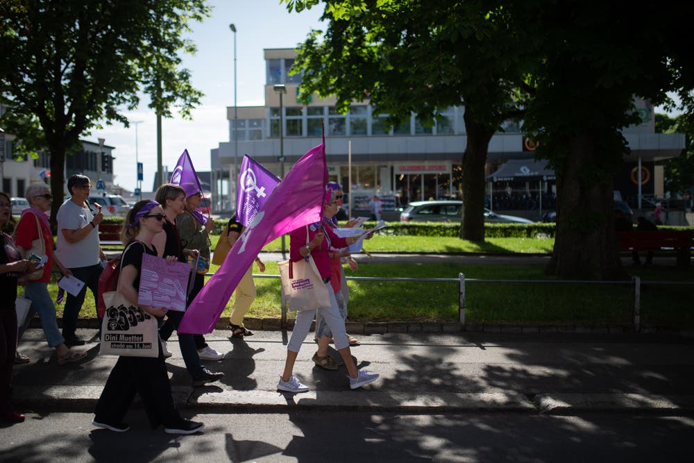 Frauenstreik in Wil. (Bild: Benjamin Manser)
