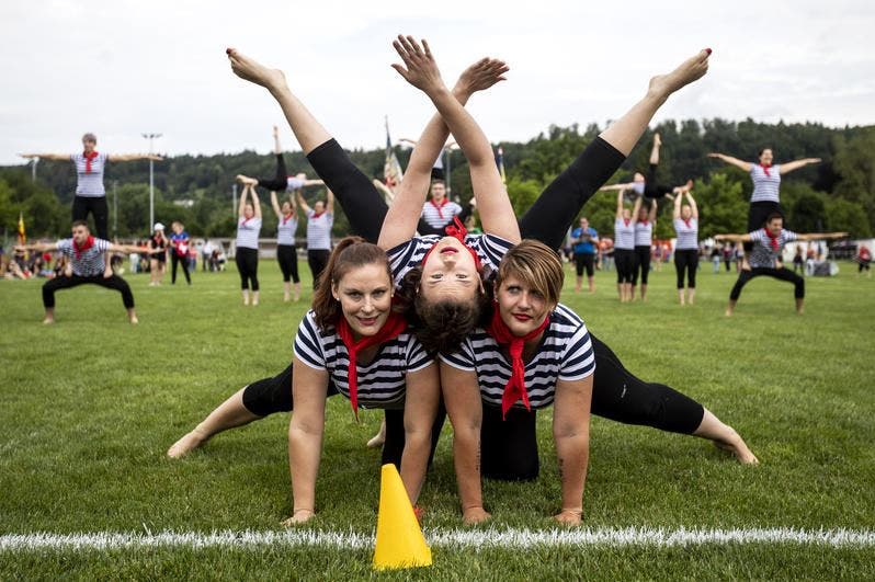 Vorführung des STV Hendschiken. (Bild: Alexandra Wey/Keystone, 20. Juni 2019)