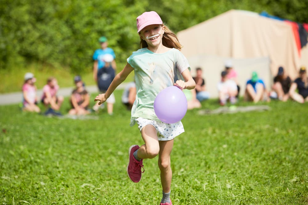 Spiel und Spass im Lager des Blaurings Schüpfheim. Bild: Jakob Ineichen (Giswil, 13. Juli 2019)