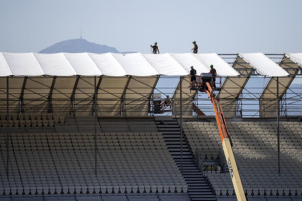 Die Arbeiten verbauen 3000 Tonnen Material. (Bild: Alexandra Wey / Keystone, 24. Juli 2019)