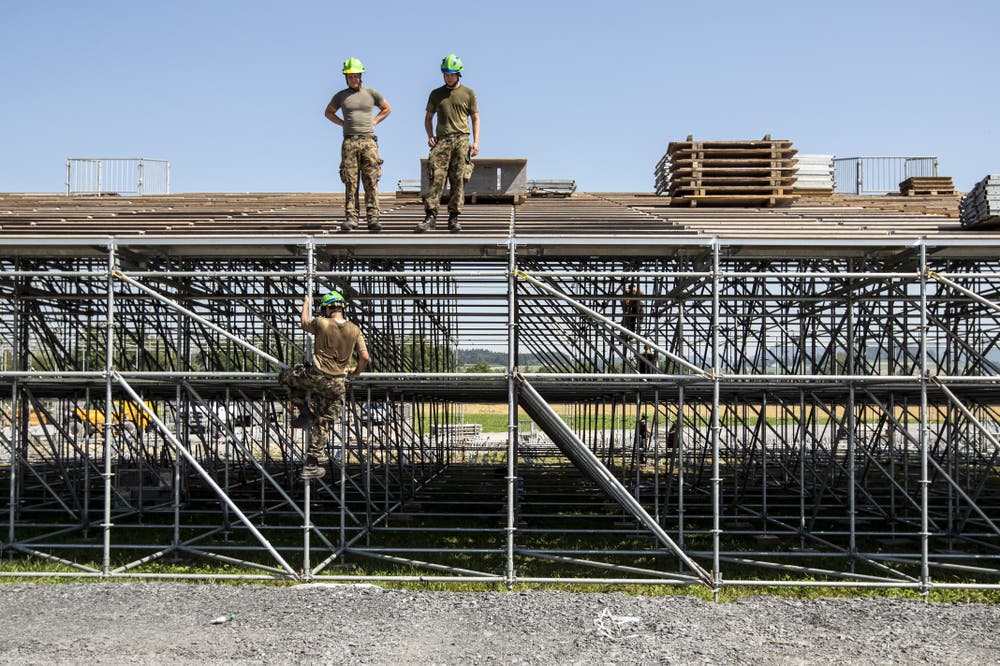 Die Arena hat einen Durchmesser von 270 Metern. (Bild: Alexandra Wey / Keystone, 24. Juli 2019)