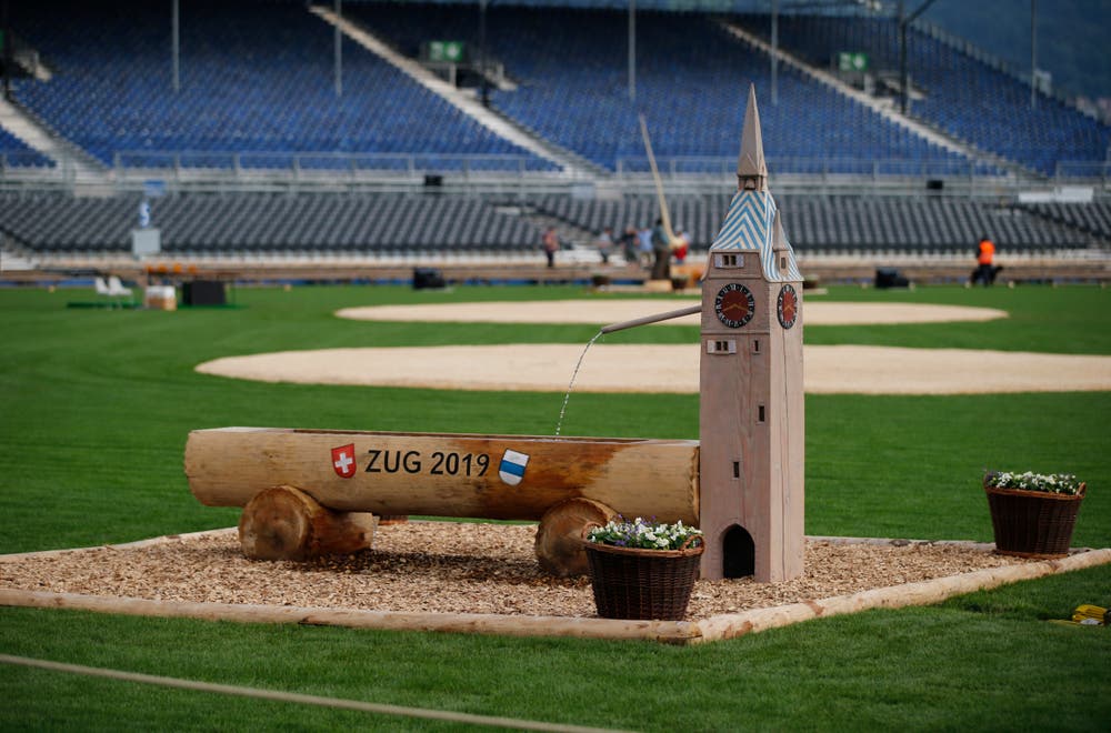 Der zweite Brunnen. (Bild: Stefan Kaiser, Zug, 23. August 2019)