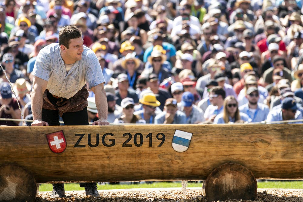 Armon Orlik im 3. Gang. (Bild: KEYSTONE/Alexandra Wey, Zug, 24. August 2019)