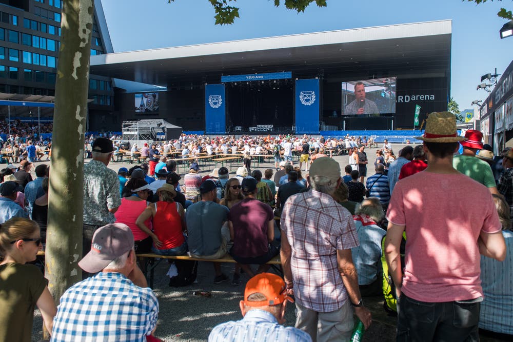 Wie laut hier wohl der Jubelschrei gewesen wäre, hätte Joel Wicki gewonnen? (Bild: Boris Bürgisser, Zug, 25. August 2019)