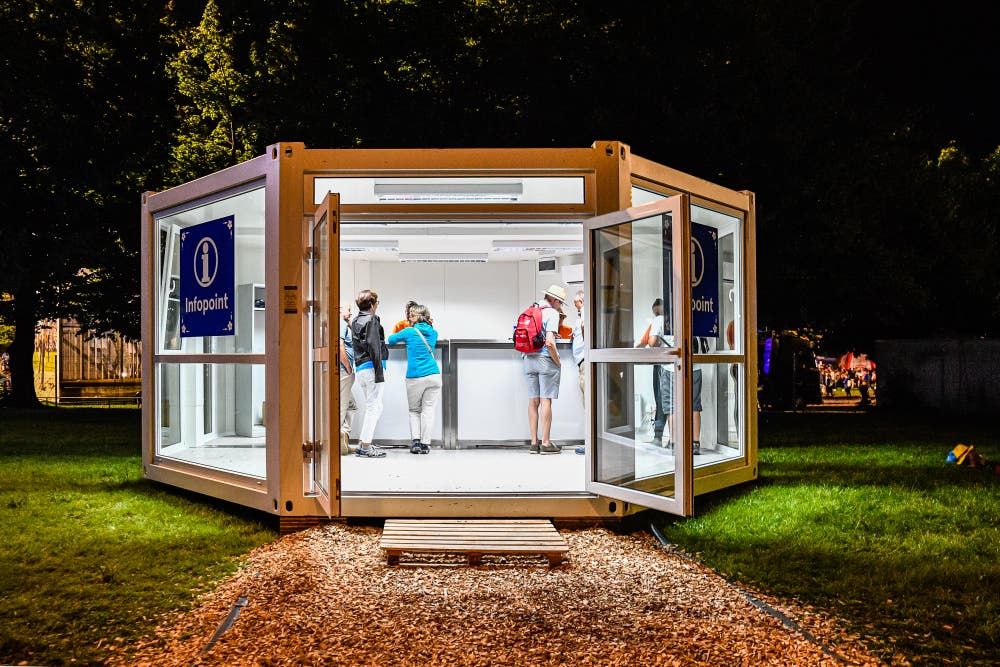 Bei offenen Fragen wird beim Infopoint weitergeholfen. (Christian H. Hildebrand, Zug, 24.August 2019)