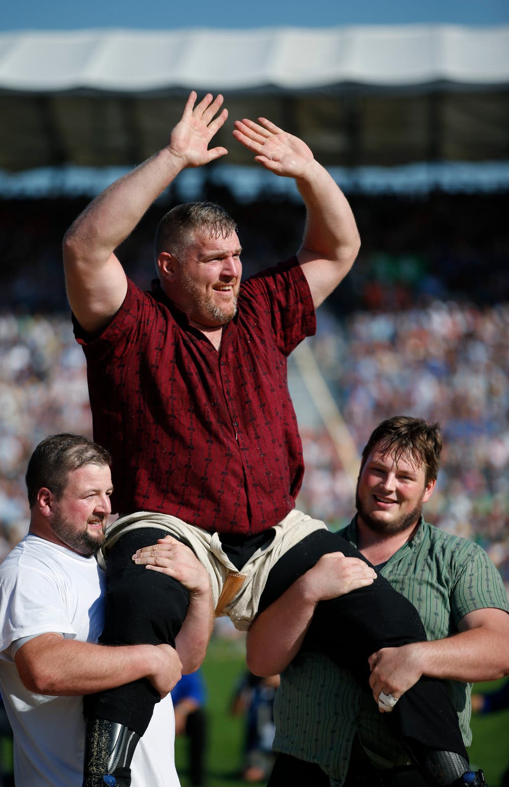Christian Stucki ist Schwingerkönig 2019. (Bild: Stefan Kaiser, Zug, 25. August 2019)