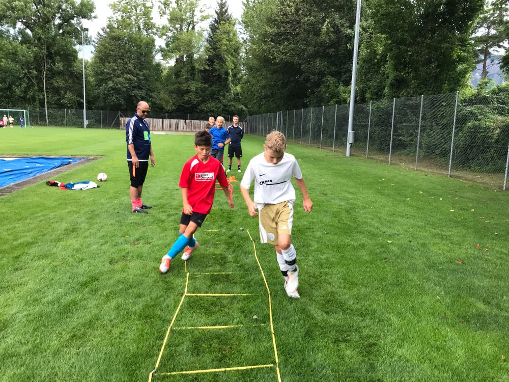 Hier werden Schnelligkeit und Geschicklichkeit auf die Probe gestellt. (Bild: FC Buttisholz, Bad Ragaz, 7. August 2019)