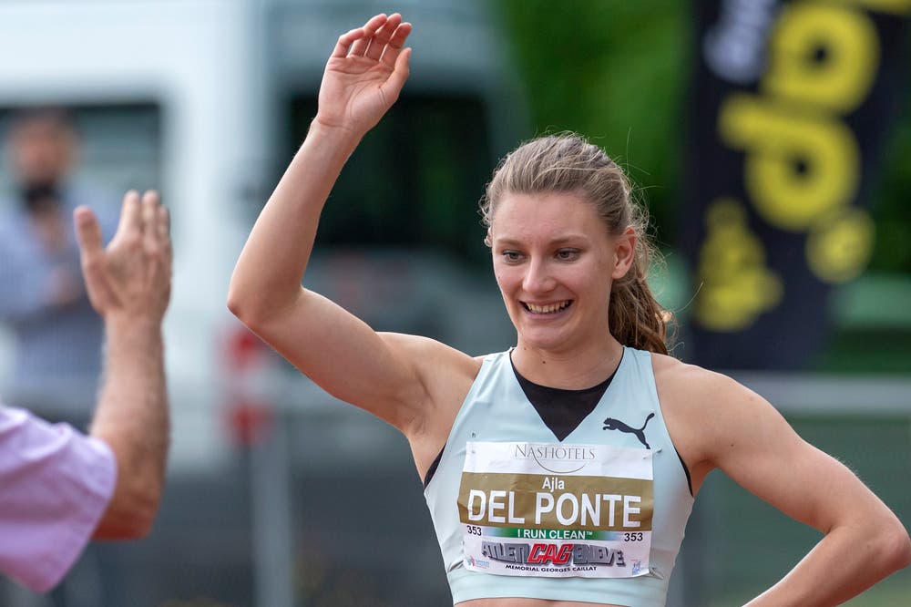 Ajla Del Ponte; Alter: 23; Wohnort: Losone; Starts: 100m, Sprintstaffel Prognose: Dank einer LastMinute-Einladung darf die Tessinerin neben der Staffel auch im Sprint ran. Sie hat nichts zu verlieren, vielleicht übersteht sie ja die erste Runde.Wenn Sie an einen Wettkampf verreisen, was darf bei Ihnen im Gepäck nie fehlen? «Ein spannendes Buch und mein Schlafkissen von zu Hause. Im Hotel sind sie immer zu hart oder zu weich.» (KEYSTONE/Martial Trezzini)