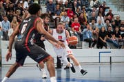SCB-Spieler Michael Plüss versucht sich durchzusetzen. (Bild: Manuela Jans-Koch (Luzern, 30. September 2018))