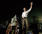 Robert Francis «Beto» O’Rourke während einer Wahlkampfveranstaltung in Austin (Texas). (Bild: Gary Miller/Getty; 29. September 2018)