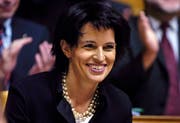Von der CVP 2006 als einzige Kandidatin aufgestellt und gewählt: Doris Leuthard. (Bild: Keystone)