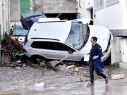 Unwetter und Überschwemmungen habe zahlreiche Ortschaften auf Mallorca heimgesucht und mindestens zehn Todesopfer gefordert. (Bild: KEYSTONE/EPA EFE/ATIENZA)