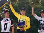 Geraint Thomas vermisst seinen Trophäe für den Gesamtsieg an der Tour de France (Bild: KEYSTONE/AP/FRANCOIS MORI)