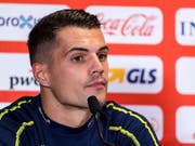 Captain Granit Xhaka nimmt den Auftritt in Belgien sehr ernst (Bild: KEYSTONE/AP/GEERT VANDEN WIJNGAERT)