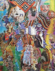 Aus der Bilderserie «Faux Uni» von Olga Titus (Drucke auf Wendepailletten). (Bild: Kunsthalle/PD)
