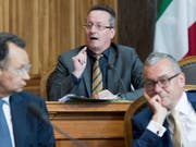 Der Bündner Martin Schmid (mitte) und der Zürcher Ruedi Noser (rechts), wollen nicht in den Bundesrat. Beide Ständeräte geben Karin Keller-Sutter den Vorrang. (Bild: KEYSTONE/LUKAS LEHMANN)