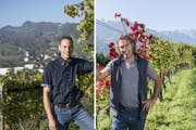 Weinbau ist ihre Leidenschaft: Roman Rutishauser (links) und Marco Casanova. (Bilder: Ralph Ribi/Thomas Hary)
