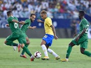 Auffälligster Akteur in Riad: Neymar spielt mit den Saudis Katz und Maus (Bild: KEYSTONE/AP/HASSAN AMMAR)