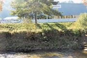 An zwei Stellen in Wattwil ist die heutige Verbauung der Thur desolat, zum Beispiel im Bereich des Busdepots. (Bild: Martin Knoepfel)