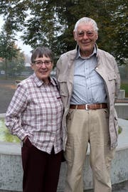 Ursula Baumann mit ihrem Ehemann Richard. (Bild: Andreas Taverner)