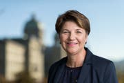 Die Walliser CVP-Nationalrätin Viola Amherd posiert, am Freitag, 12. Oktober 2018, in Bern. (Bild: Keystone)