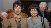 Ruth Humbel (l.) und Doris Leuthard anlässlich der Bundespräsidentenfeier von Leuthard in Aarau. (Bild: André Albrecht)