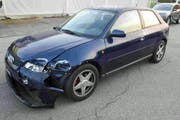 Eines der in den Unfall verwickelten Autos. (Bild: Luzerner Polizei)
