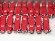 Swiss coat of arms is also an important part of Victorinox products. (Image: KEYSTONE / GAETAN BALLY)