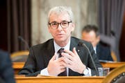 Erich Ettlin, CVP-Ständerat aus Obwalden, im Parlament. (Bild: KEYSTONE/Anthony Anex, 20. September 2016))