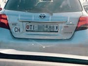 Gesehen auf der Autobahn vor Mailand: Man beachte das Tessiner Wappen. (Bild: Piet (September 2018))