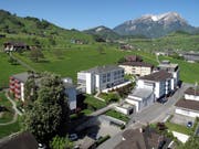 Luftaufnahme des Alters- und Pflegeheims Nägeligasse in Stans. (Bild: PD)