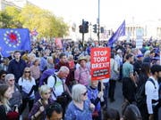 Es könnte sich laut Medienberichten um die grösste Demonstration seit 15 Jahren in der britischen Hauptstadt handeln. (Bild: Keystone/EPA/VICKIE FLORES)