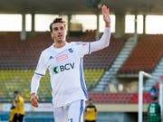 Lausannes Goalgetter Simone Rapp erzielte gegen Schaffhausen das 1:0 (Bild: KEYSTONE/JEAN-CHRISTOPHE BOTT)