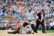 Daniel Bösch gewinnt den 22. Olma-Schwinget. (Bild: Urs Bucher/TAGBLATT(