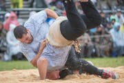 Raphael Zwyssig startet am Olma-Schwinget. (Bild: Lorenz Reifler)