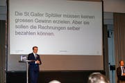 «Wir müssen bei den Spitälern finanziell an die Zukunft denken», mahnt Regierungsrat Benedikt Würth. (Bild: Rudolf Hirtl)