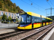 Visualisierung einer Tramlink-Stadtbahn von Stadler für die Waldenburgerbahn. (Bild: PD)