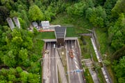 Der Rosenbergtunnel in St. Gallen. (Bild: Benjamin Manser)
